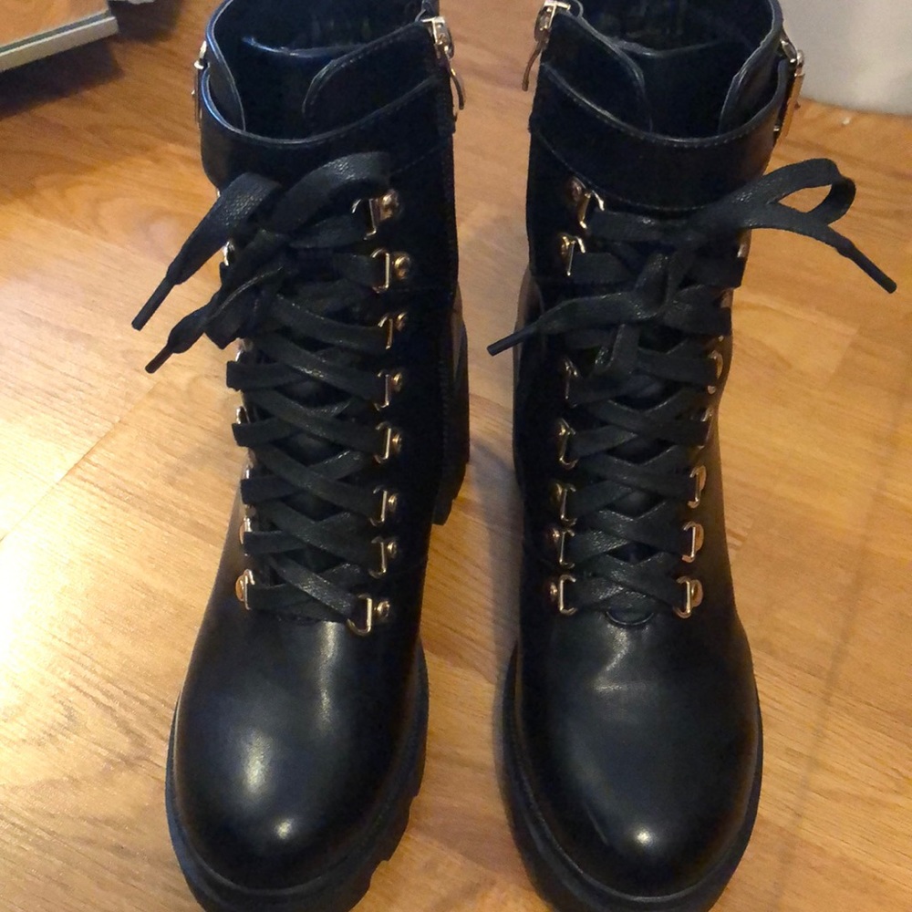 Chunky combat boots